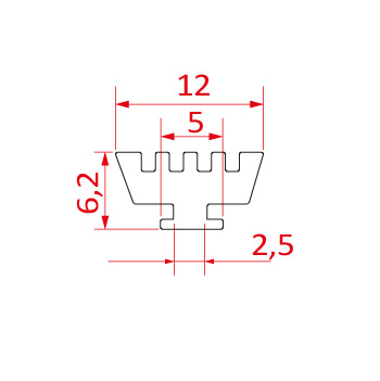 Guarnição em Borracha GUA 030 3d Icilegel