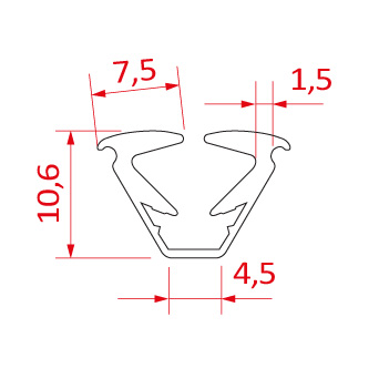 Guarnição em Borracha GUA 284