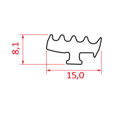 Guarnição em Borracha GUA 413
