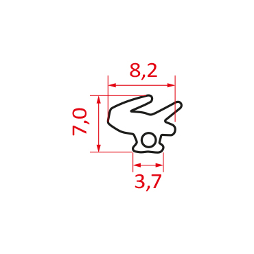 Guarnição em Borracha GUA 518