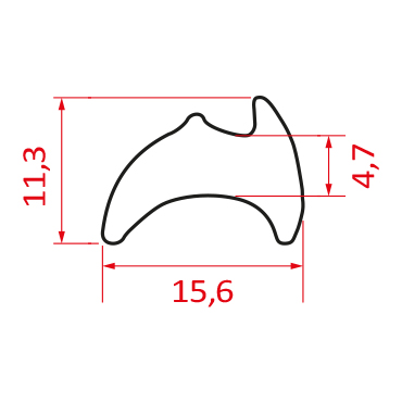 Guarnição em Borracha GUA 813