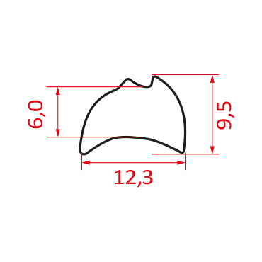 Guarnição em Borracha SD 813 D